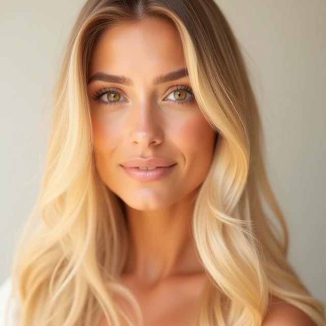Blonde balayage enhancement with nano-beads