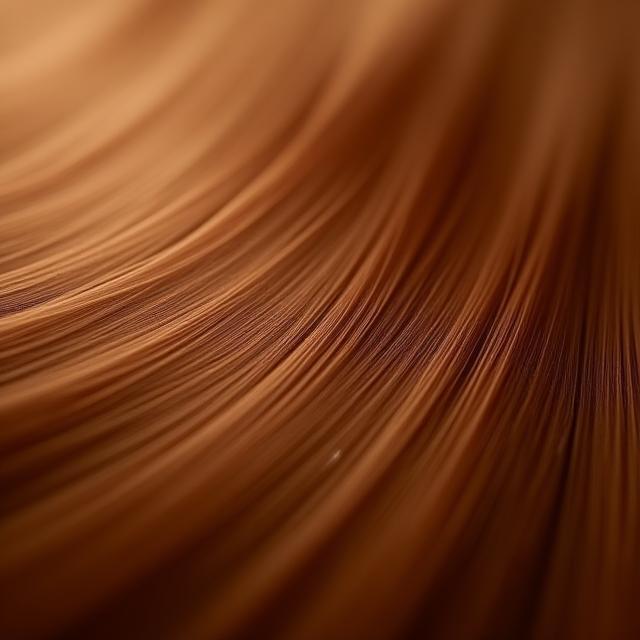 Close-up of high-quality hair extension strands